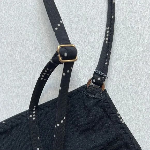 Stella McCartney Black and White Logo Triangle Bikini Top | NWT Size L - Picture 12 of 12